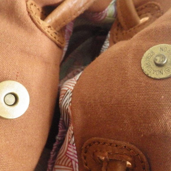 The SAK Leather Draw String Cross Body Shoulder Bag - Picture 11 of 12